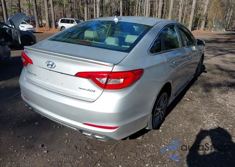 2015 Hyundai Sonata Sport 2.0T from USA, damaged, VIN 5NPE34AB8FH208806